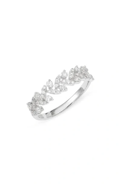 Bony Levy Getty Leaf Diamond Ring In White Gold/diamond