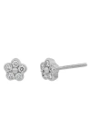 Bony Levy Getty Pavé Diamond Floral Stud Earrings In 18k White Gold