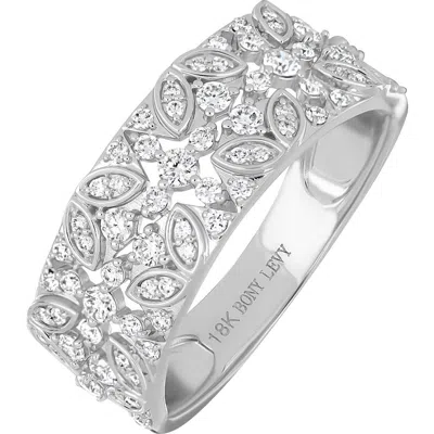 Bony Levy Getty Wide Diamond Ring In Green