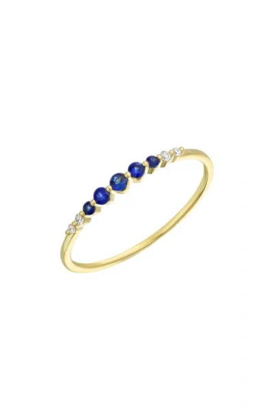 Bony Levy Graduated Sapphire Ring In 18k Yellow Gold