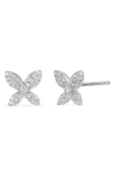 Bony Levy Icon 18k Gold Diamond Butterfly Stud Earrings In Metallic
