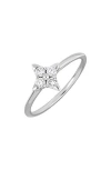Bony Levy Icon 18k White Gold Diamond Flower Ring In Gray