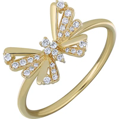 Bony Levy Icon Butterfly Diamond Ring In 18k Yellow Gold/ Diamond