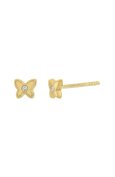 Bony Levy Icon Diamond Butterfly Stud Earrings In 18k Yellow Gold