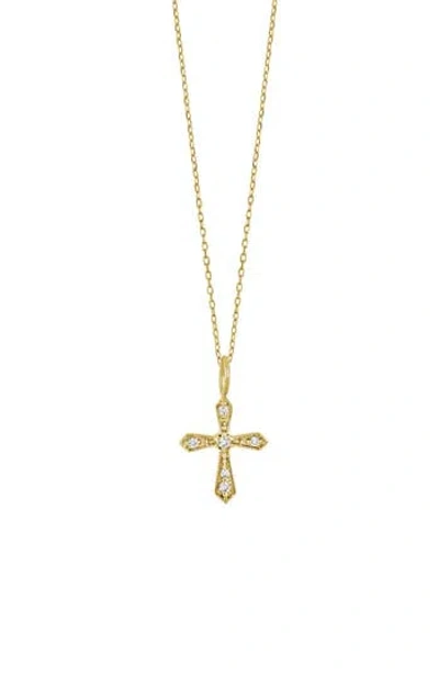 Bony Levy Icon Diamond Cross Pendant Necklace In Gold