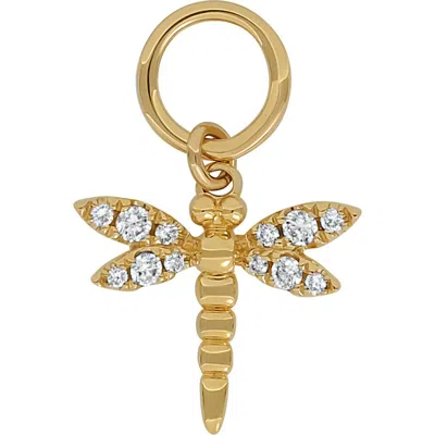 Bony Levy Icon Diamond Dragonfly Charm In 18k Yellow Gold