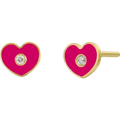 Bony Levy Icon Diamond Heart Stud Earrings (nordstrom Exclusive) In 18ky Rd0.01
