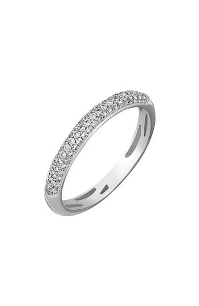 Bony Levy Icon Diamond Stacking Ring In Metallic