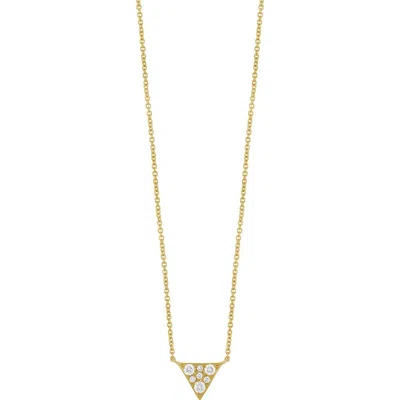 Bony Levy Icon Diamond Triangle Pendant Necklace In Gold