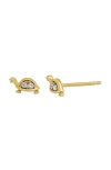 Bony Levy Icon Diamond Turtle Stud Earrings In 18k Yellow Gold