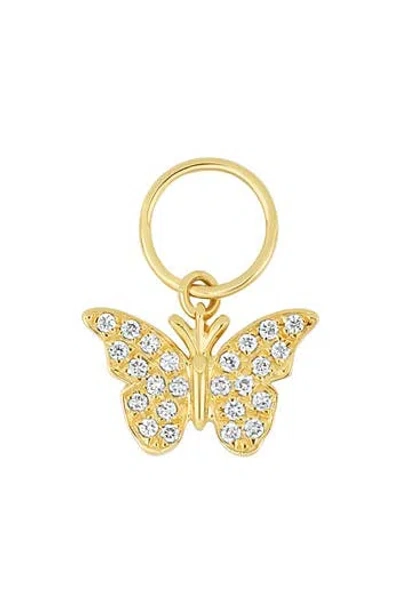 Bony Levy Icon Pavé Diamond Butterfly Charm In Gold