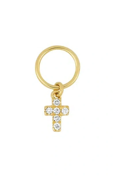 Bony Levy Icon Pavé Diamond Cross Charm In Gold