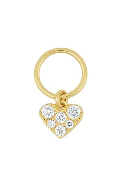 Bony Levy Icon Pavé Diamond Heart Charm In Gold