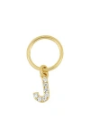 Bony Levy Icon Pavé Diamond 'j' Charm In Gold