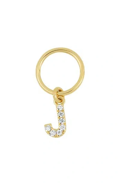 Bony Levy Icon Pavé Diamond 'j' Charm In Gold