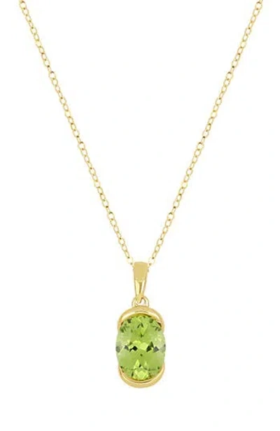 Bony Levy Iris 14k Yellow Gold Peridot Pendant Necklace