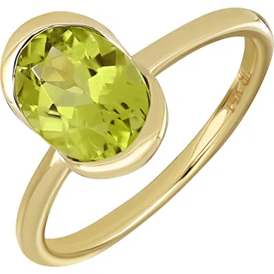 Bony Levy Iris 14k Yellow Gold Peridot Ring