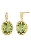 Bony Levy Iris 18k Yellow Gold Peridot & Diamond Drop Earrings
