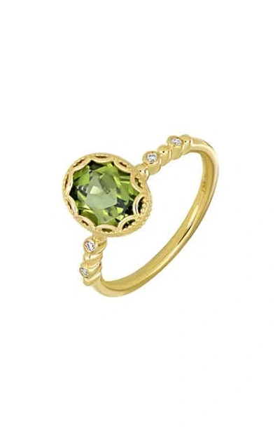 Bony Levy Iris 18k Yellow Gold Peridot & Diamond Ring