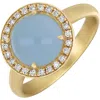 Bony Levy Iris Aquamarine & Diamond Ring In Gold