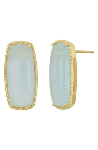 Bony Levy Iris Milky Aquamarine Drop Earrings In 18k Yellow Gold