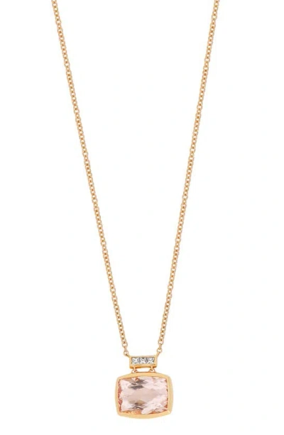 Bony Levy Iris Morganite & Diamond Pendant Necklace In Gold
