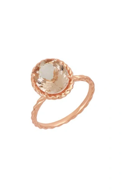 Bony Levy Iris Morganite Ring In 18k Rose Gold