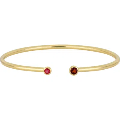 Bony Levy Jewel Embellished 14k Gold Cuff Bracelet