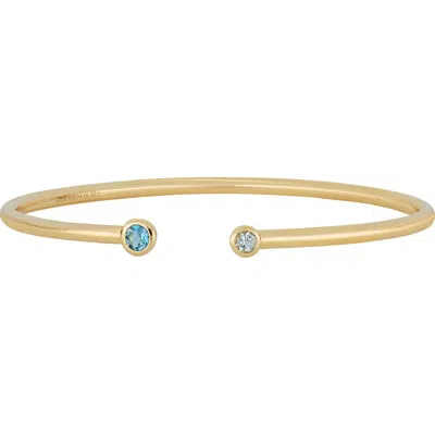 Bony Levy Jewel Embellished 14k Gold Cuff Bracelet