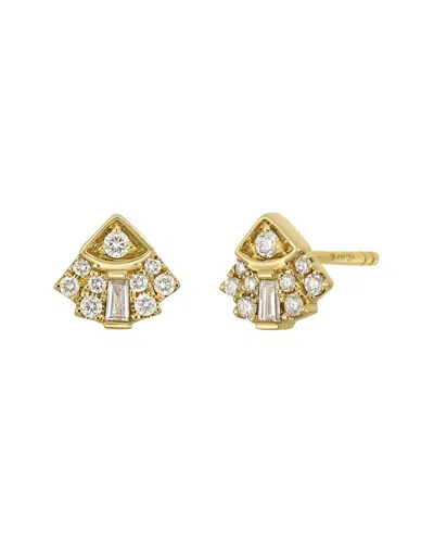 Bony Levy Kiera 18k 0.19 Ct. Tw. Diamond Stud Ear Earrings In Gold