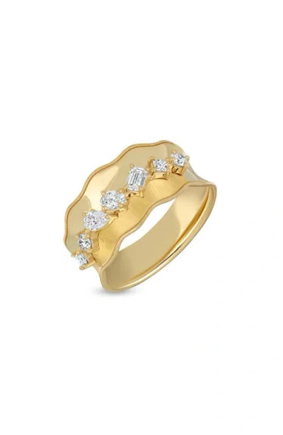 Bony Levy Kiera 18k Gold Diamond Wide Ring