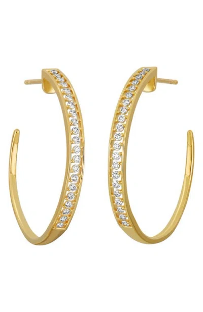Bony Levy Kiera Diamond Hoop Earrings In Gold