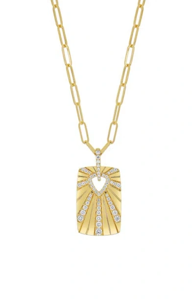 Bony Levy Kiera Diamond Medallion Pendant Necklace In Gold