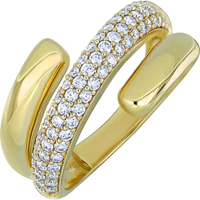 Bony Levy Kiera Diamond Pav‚ Crossover Ring In Gold