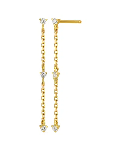 Bony Levy Liora 18k 0.10 Ct. Tw. Diamond Linear Earrings In Gold