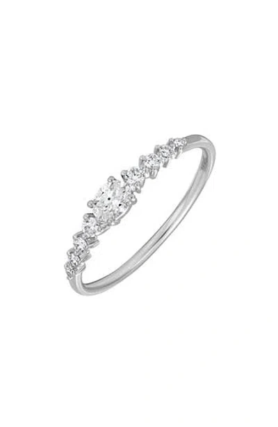 Bony Levy Liora 18k White Gold Diamond Stackable Ring