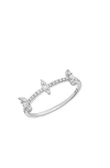 Bony Levy Liora 18k White Gold Diamond Stackable Ring In Silver