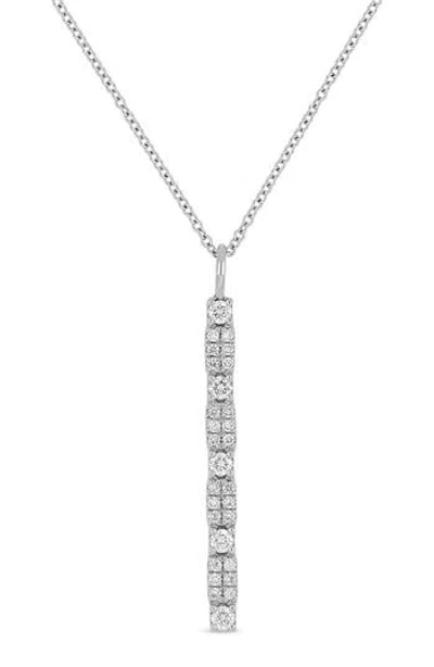 Bony Levy Liora 18k White Gold Diamond Stick Pendant Necklace In Metallic
