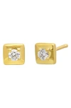 Bony Levy Liora Diamond Square Stud Earrings In 18k Yellow Gold