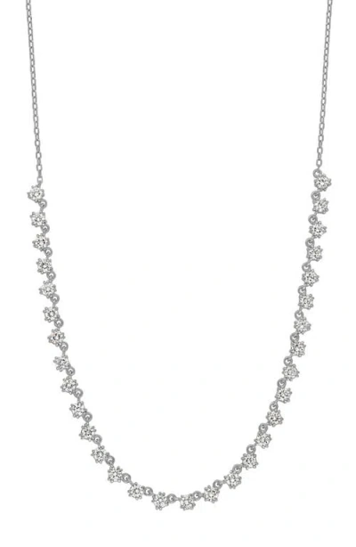 Bony Levy Liora Diamond Station Short Necklace In 18k White Gold/diamond