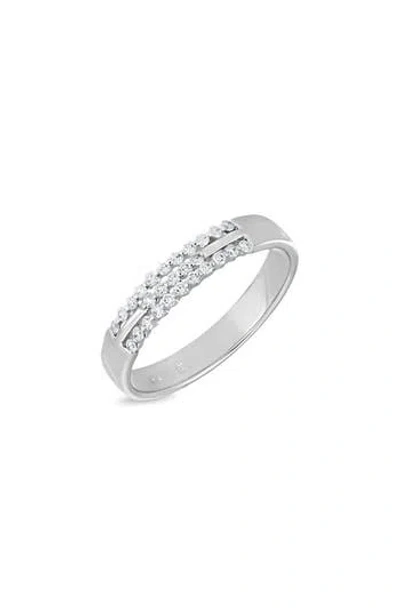 Bony Levy Liora Three Row Diamond Band Ring In Pink