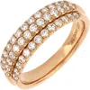 Bony Levy Liora Triple Row Diamond Band Ring In 18k Rose Gold