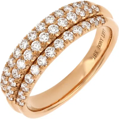 Bony Levy Liora Triple Row Diamond Band Ring In 18k Rose Gold