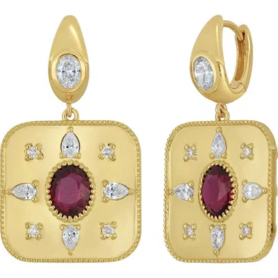 Bony Levy Luxe Ruby & Diamond Drop Earrings