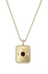 Bony Levy Luxe Ruby & Diamond Pendant Necklace