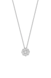 Bony Levy Maya Circle Pie-cut Pendant Necklace In 18k White Gold