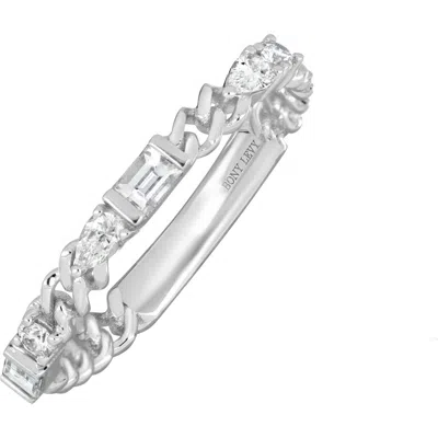 Bony Levy Maya Diamond Stacking Ring In 18kw