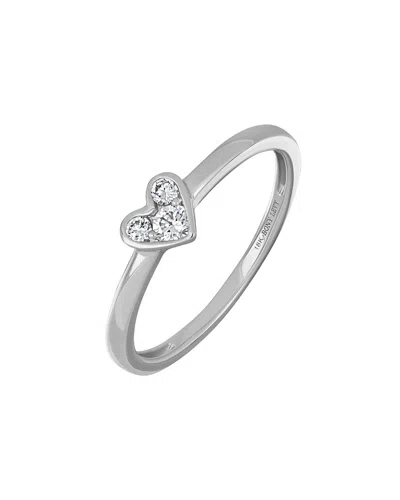 Bony Levy Mika 18k 0.15 Ct. Tw. Diamond Stackable Ring In Metallic