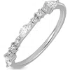 Bony Levy Mika 18k Gold Diamond Stackable Ring In Silver
