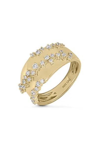 Bony Levy Mika 18k Gold Diamond Wide Ring